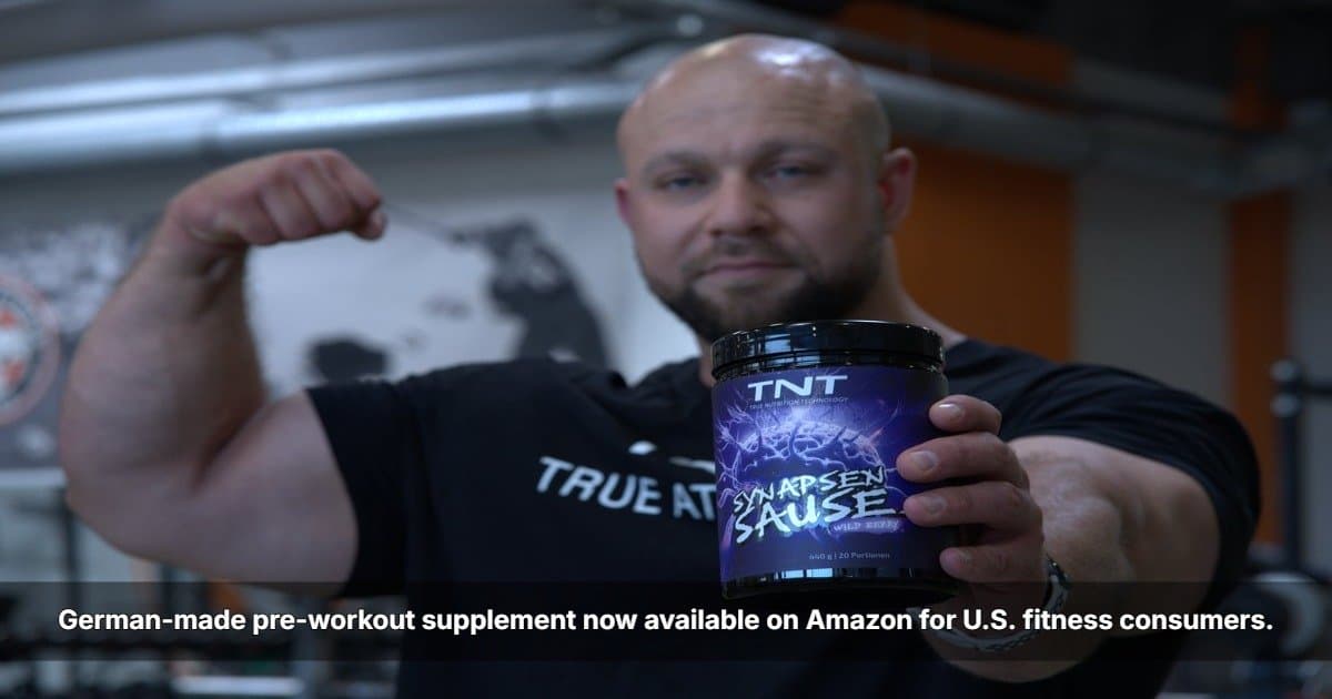 True Nutrition Technology Brings German-Engineered Pre-Workout Booster to U.S. Market via Amazon