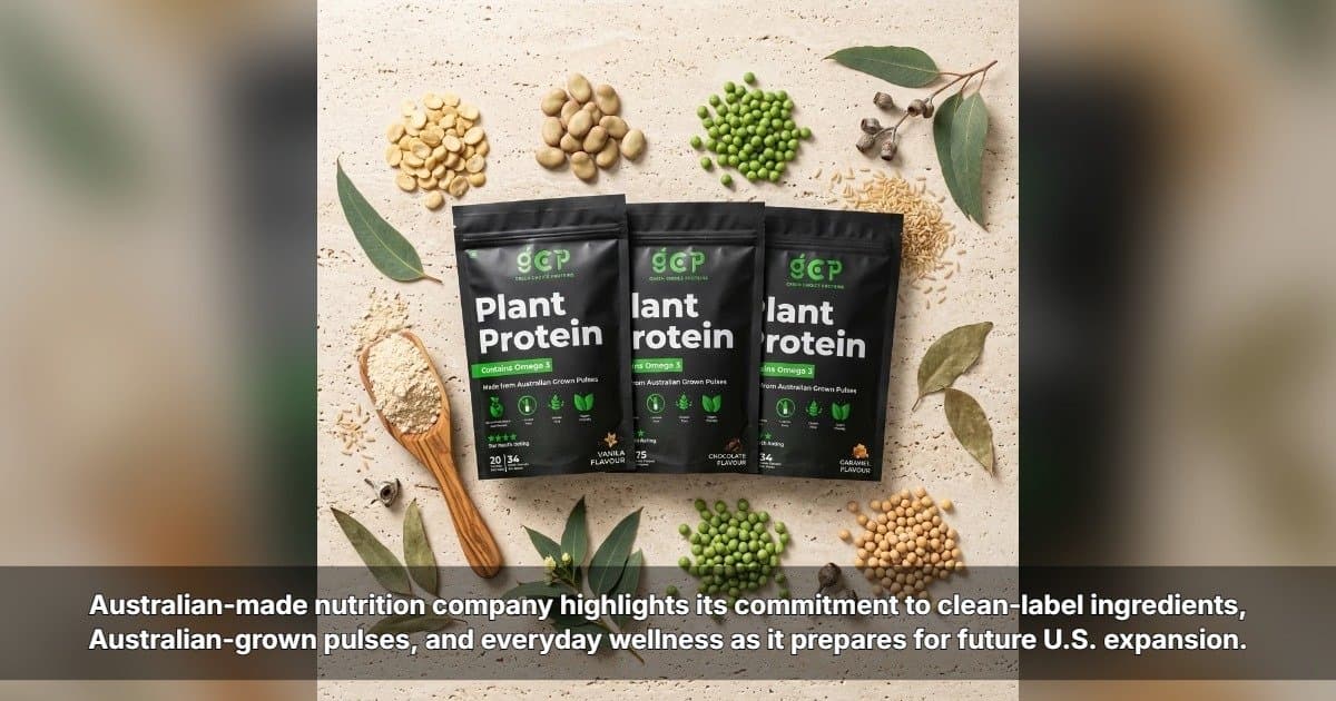 Green Choice Proteins Expands to U.S. Market with Australian Plant-Based Nutrition Products