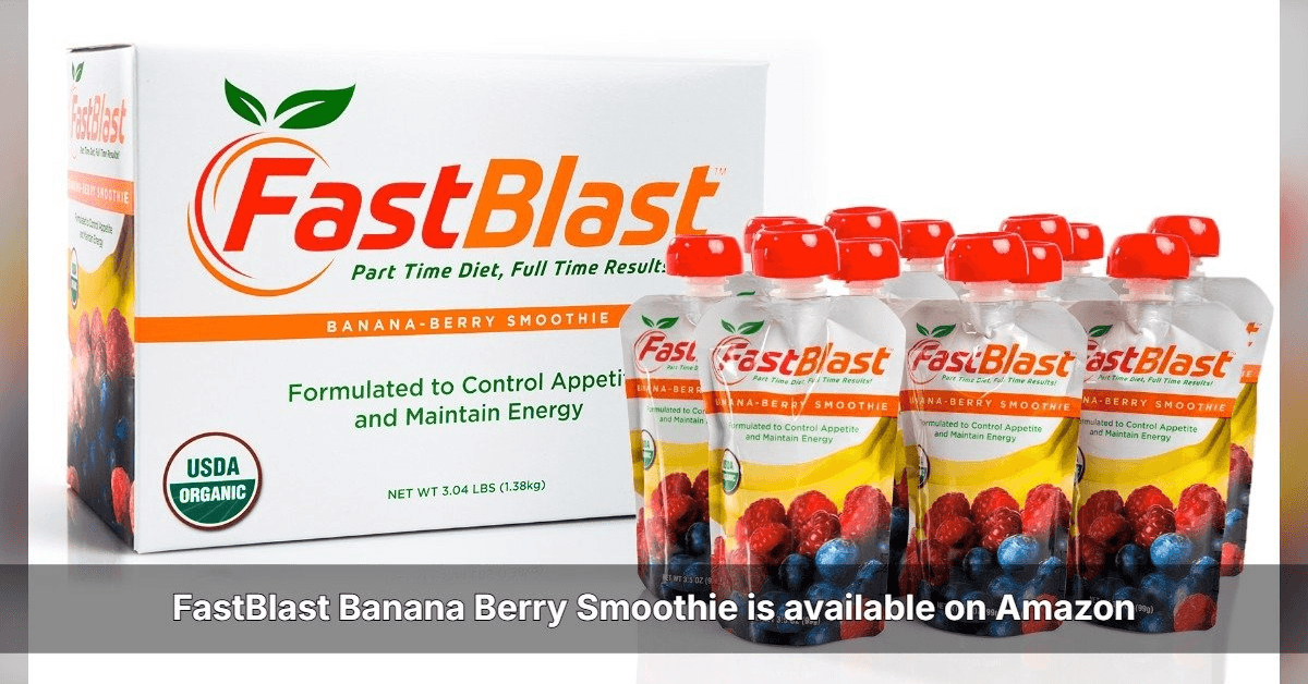 FastBlast Expands U.S. Distribution with Amazon Launch of Organic Smoothie